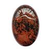 Bacatgem Natural Golden Swan Oval Palm Pocket Healing Crystal Massage Spa Energy Stone,Healing Crystal for Therapy Geometry Chakra Balancing