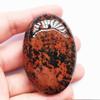 Bacatgem Natural Golden Swan Oval Palm Pocket Healing Crystal Massage Spa Energy Stone,Healing Crystal for Therapy Geometry Chakra Balancing view 2