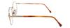 Calabria Designer Round Blue Light Filter Reading Glasses Fundamental Gold 52mm +0.75 view 3