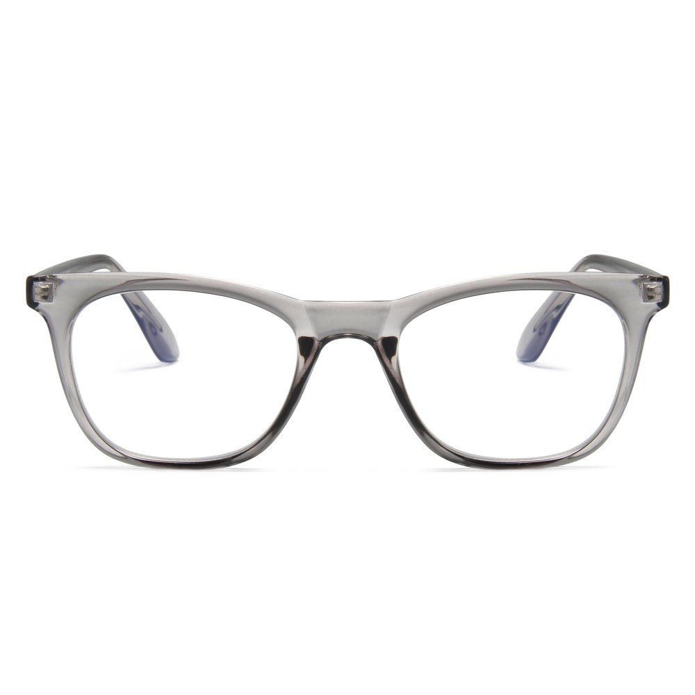 2SeeLife Blue Light Reading Glasses for Men & Women Small-Medium Fit, Sturdy Frame, Spring Hinges, Premium Readers, Gray, +2.25