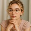 2SeeLife Blue Light Reading Glasses for Men & Women Small-Medium Fit, Sturdy Frame, Spring Hinges, Premium Readers, Peach, +1.50 view 3