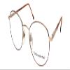 Calabria Designer Round Blue Light Filter Reading Glasses Fundamental Gold 52mm +1.75 view 1