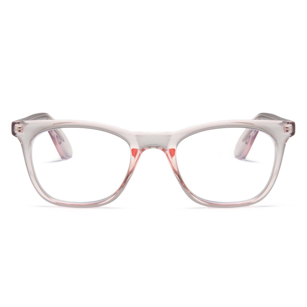 2SeeLife Blue Light Reading Glasses for Women Small-Medium Fit, Sturdy Frame, Spring Hinges, Premium Readers, Pink, +2.50