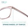 2SeeLife Blue Light Reading Glasses for Women Small-Medium Fit, Sturdy Frame, Spring Hinges, Premium Readers, Pink, +2.50 view 4