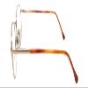 Calabria Designer Round Blue Light Filter Reading Glasses Fundamental Gold 52mm +0.50 view 3