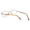 Calabria Designer Round Blue Light Filter Reading Glasses Fundamental Gold 52mm +3.50 view 4