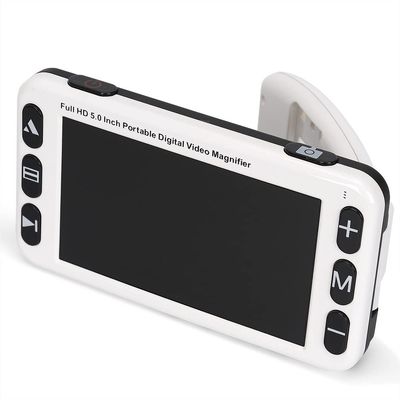 MWEIMA 5.0In Electronic Reading Aid, LED Light, 4X-32X Zoom, 19 Color Modes, AV/TV Output, Image Freeze, Support TF Storage, Double Camera View Far and Near