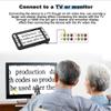 MWEIMA 5.0In Electronic Reading Aid, LED Light, 4X-32X Zoom, 19 Color Modes, AV/TV Output, Image Freeze, Support TF Storage, Double Camera View Far and Near view 4