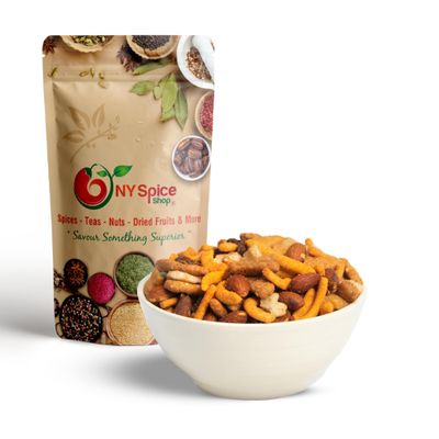NY SPICE SHOP Cajun Hot Mix 1 lbs. (Pound) Hot Cajun Snack Mix - Crunchy Spicy Snack Mix - Hot Cajun Snacks Spicy Mix - Sweet & Salty Nutty Crunchy Pub Mix Snack Blend
