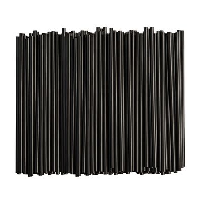 Comfy Package [250 Count] 7.75"High Black Straws, Disposable Plastic Drinking Straws - Black