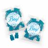 12ct Baby Shower Favors It's a Boy Candy Bags (12 Pack) Blue Raspberry Gummi Bears view 2