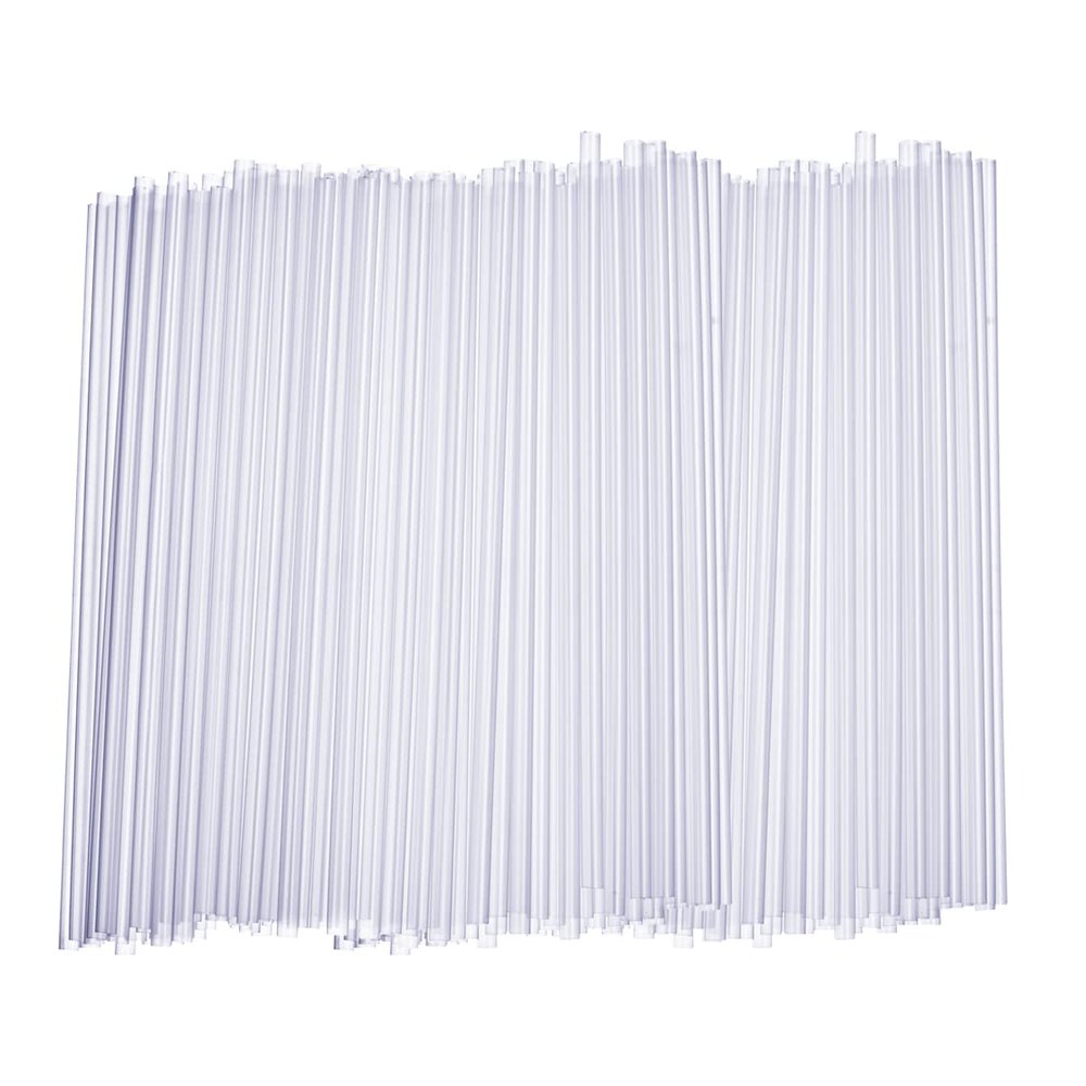 Comfy Package 7.75-Inch Clear Plastic Drinking Straws [250 Count] Disposable Straws for Cocktails, Beverages and Parties