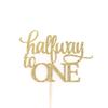 Atelier Elegance Halfway to One Cake Topper, 6 Months Cake Topper, Half Cake Topper, 1/2 view 1
