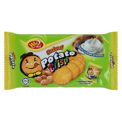 Win2 Potato Crisp Crackers 240g (628MART) (Sour Cream Flavour)