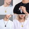 Supcare Engraved Necklace for Men Customize Necklace Personalize Jewelry for Men St Michael Pendant Medical Id Necklace Gold view 2