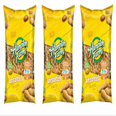 An Item of Hampton Farms Unsalted In-Shell Peanuts (5 lbs.) - Pack of 1 - Bulk Disc (St f hr)