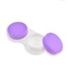 HAHIYO Contact Lens Case Box Holder Diameter 25mm Durable Leakproof Light Convenient Left/Right Eyes Contact Lens Container Soak Storage Kit for Storing Small Items Travel Purple 5 Pack view 1
