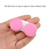 HAHIYO Contact Lens Case Box Holder Diameter 25mm Durable Leakproof Light Convenient Left/Right Eyes Contact Lens Container Soak Storage Kit for Storing Small Items Travel Pink 5 Pack view 4