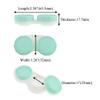 HAHIYO Contact Lens Case Box Holder Diameter 25mm Durable Leakproof Light Convenient Left/Right Eyes Contact Lens Container Soak Storage Kit for Storing Small Items Travel Light Green 5 Pack view 2