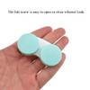 HAHIYO Contact Lens Case Box Holder Diameter 25mm Durable Leakproof Light Convenient Left/Right Eyes Contact Lens Container Soak Storage Kit for Storing Small Items Travel Light Green 5 Pack view 4