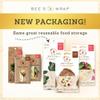 Bee's Wrap Vegan Beeswax Wraps for Food - 3 Pack of Assorted Beeswax Wraps - Small, Medium & Large Wrap - Made in USA Reusable Natural Food Wrap - Herb Garden Print view 4