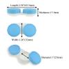 HAHIYO Contact Lens Case Box Holder Diameter 25mm Durable Leakproof Light Convenient Left/Right Eyes Contact Lens Container Soak Storage Kit for Storing Small Items Travel Blue 5 Pack view 2