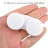 HAHIYO Contact Lens Case Box Holder Diameter 25mm Durable Leakproof Light Convenient Left/Right Eyes Contact Lens Container Soak Storage Kit for Storing Small Items Travel White 5 Pack view 4