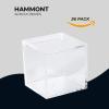 Hammont Clear Acrylic Boxes - 36 Packs of 6-2.36''x2.36''x2.36'' - Small Lucite Boxes for Gifts, Weddings, Party Favors, Treats, Candies & Accessories, Plastic Storage Boxes view 3