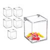 Hammont Clear Acrylic Boxes - 36 Packs of 6-2.36''x2.36''x2.76'' - Small Lucite Boxes for Gifts, Weddings, Party Favors, Treats, Candies & Accessories, Plastic Storage Boxes (216 Pieces) view 1
