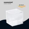 Hammont Clear Acrylic Boxes - 36 Packs of 6-2.36''x2.36''x2.76'' - Small Lucite Boxes for Gifts, Weddings, Party Favors, Treats, Candies & Accessories, Plastic Storage Boxes (216 Pieces) view 3