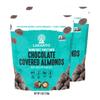 Lakanto Chocolate Covered Almonds - Sweetened with Monk Fruit Sweetener, Keto Diet Friendly, On the Go Healthy Snack, Vegan, Dark Chocolate, Sea Salt, Cocoa Butter (Almonds - Pack of 2) view 1