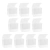 50Pcs Clear Favor Boxes PVC Plastic Packing Box Transparent Box Macaron Candy Cube Boxes for Wedding Party (5x5x5cm) view 1