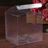 50Pcs Clear Favor Boxes PVC Plastic Packing Box Transparent Box Macaron Candy Cube Boxes for Wedding Party (5x5x5cm) view 2
