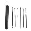 6pcs Portable Ear Wax Removal Kit Stainless Steel Tools for Safe and Comfortable Ear Cleaning Stylish Design for Daily Home and Travel Use view 1