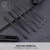 6pcs Portable Ear Wax Removal Kit Stainless Steel Tools for Safe and Comfortable Ear Cleaning Stylish Design for Daily Home and Travel Use view 3