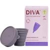 DIVA Cup & Shaker - Medical Grade Silicone Cup for Period Care - Reusable Menstrual Cup with Shaker for On-The-Go Cleansing - Wear Up to 12 Hours - Model 1 (for Medium to Heavy Flow) view 1