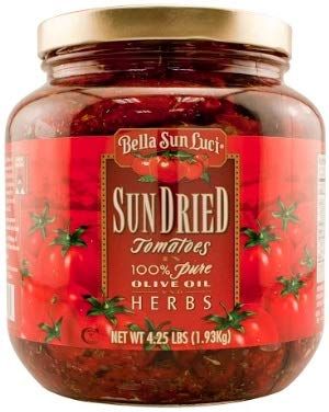Bella Sun Luci Sun Dried Tomato Halves in Olive Oil, 64 Ounce - 6 per case.