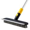 Yocada Floor Scrub Brush Telescopic Handle 2 in 1 Scrape Brush Stiff Bristle Shower Scrubber for Cleaning Patio Bathroom Garage Kitchen Wall Deck Tub Tile 55.9 inch Tall view 1