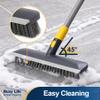 Yocada Floor Scrub Brush Telescopic Handle 2 in 1 Scrape Brush Stiff Bristle Shower Scrubber for Cleaning Patio Bathroom Garage Kitchen Wall Deck Tub Tile 55.9 inch Tall view 2