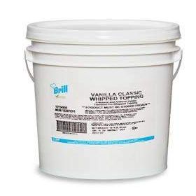 Brill Vanilla Classic Whipped Topping, 18 Pound -- 1 each.