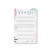 Food and Stuff Notepad Customized With Your Name, Food Planning To Do List Organizer, Personalized Grocery Shopping List Memopad Stationary Size 5.5 x 8.5 Inches, 50 Sheets view 1