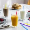 [250 Pack] Disposable Plastic Drinking Straws - 7.75"High - Assorted Colors view 4