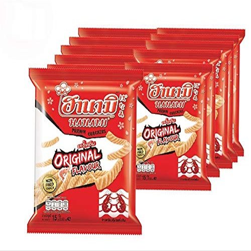 HANAMI Brand, Prawn Crackers Original Flavour 15g X 12 Pack