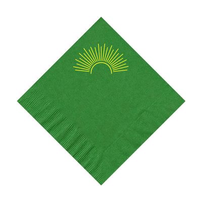 100 2-Ply Cocktail Personalized Napkins with Sunrise Logo
