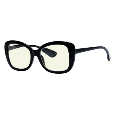 Eyekepper Computer Glasses for Women Oversize Reading Glasses Blue Light Blocking - Black +1.75