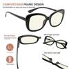 Eyekepper Computer Glasses for Women Oversize Reading Glasses Blue Light Blocking - Black +1.75 view 4