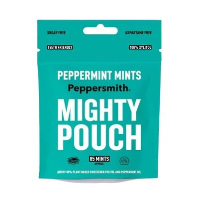 12 x Peppersmith English Xylitol Mints Mighty Box 2.12 oz