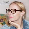 Eyekepper Computer Glasses for Women Oversize Reading Glasses Blue Light Blocking - Red Stripe view 3