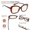 Eyekepper Computer Glasses for Women Oversize Reading Glasses Blue Light Blocking - Red Stripe view 4