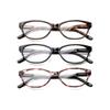 3 Pairs Man Women Cat Eye Reading Glasses Light Weight Spring Hinged Retro Readers Classic Fashion (3 Pairs - One Each, 2.00) view 1
